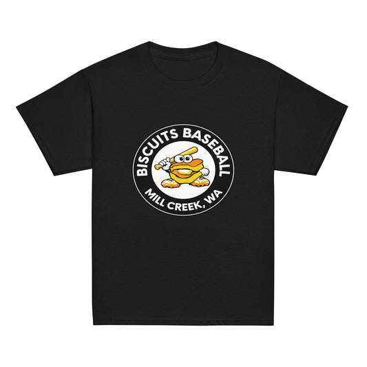 Classic | Youth T Shirt | Biscuits Baseball MCLL | Mascot Logo