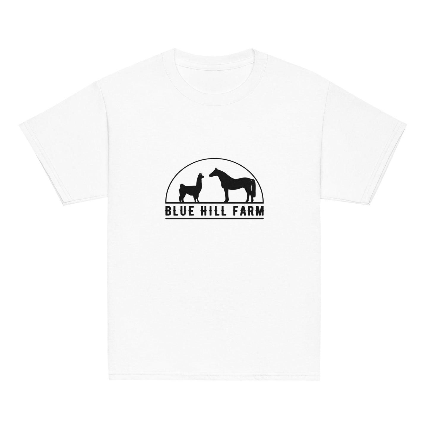 Classic | Youth T Shirt | Blue Hill Farm | Highland Silhouette Logo