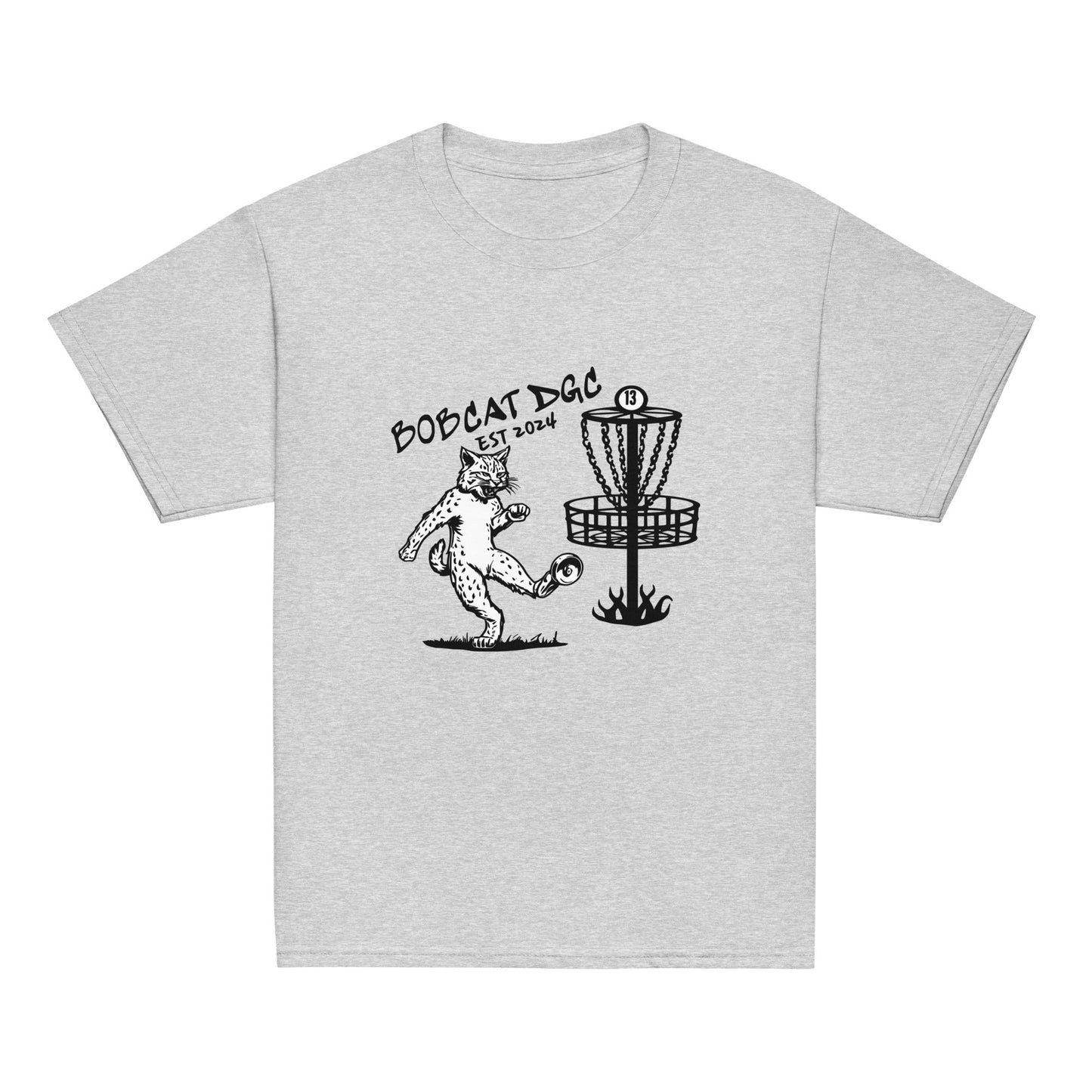 Classic | Youth T Shirt | Bobcat DGC | Predator Disc Golf Logo