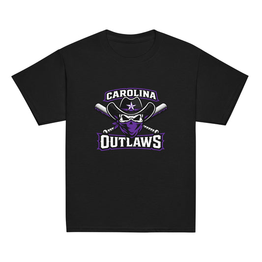 Classic | Youth T Shirt | Carolina Outlaws Baseball | Crest Logo