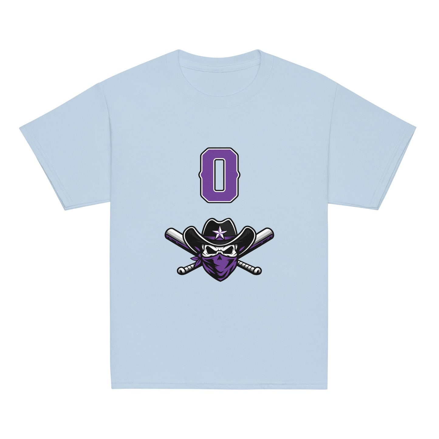 Classic | Youth T Shirt | Carolina Outlaws Baseball | Purple Renegades Logo