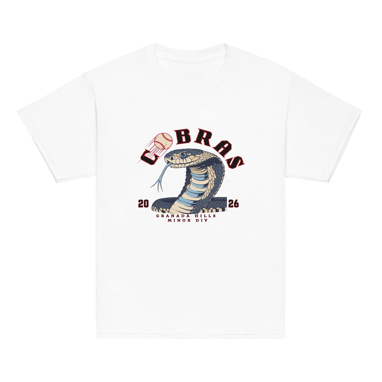 Classic | Youth T Shirt | Cobras '26 | Minor Div Logo