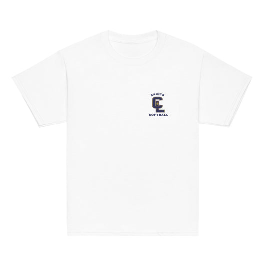 Classic | Youth T Shirt | Crean Lutheran Softball | Navy CL Softball Logo
