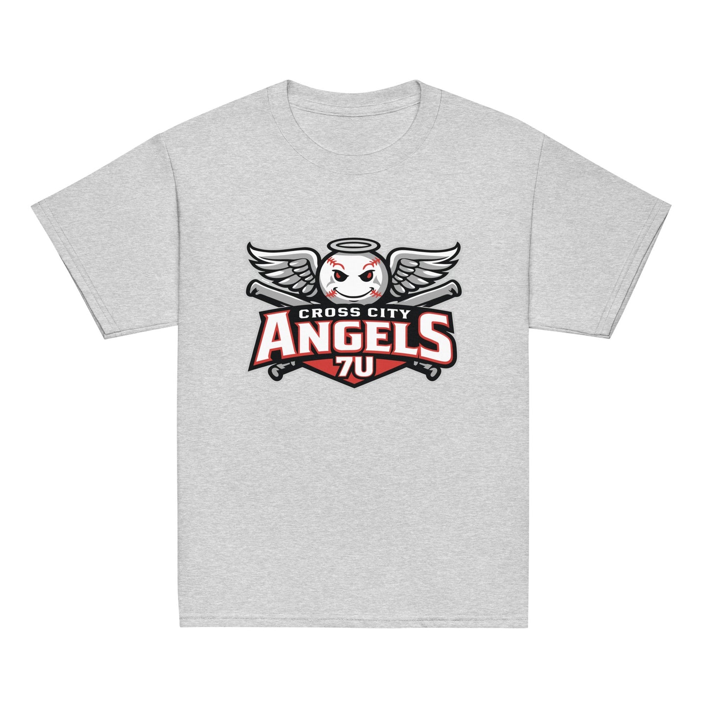 Classic | Youth T Shirt | Cross City Angels | Winged Guardian Logo