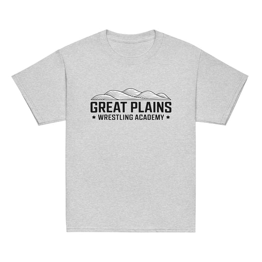 Classic | Youth T Shirt | Great Plains Wrestling Academy | Crest Logo