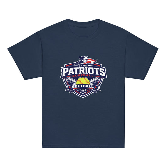 Classic | Youth T Shirt | LFMS Athletics | Patriots Softball Logo
