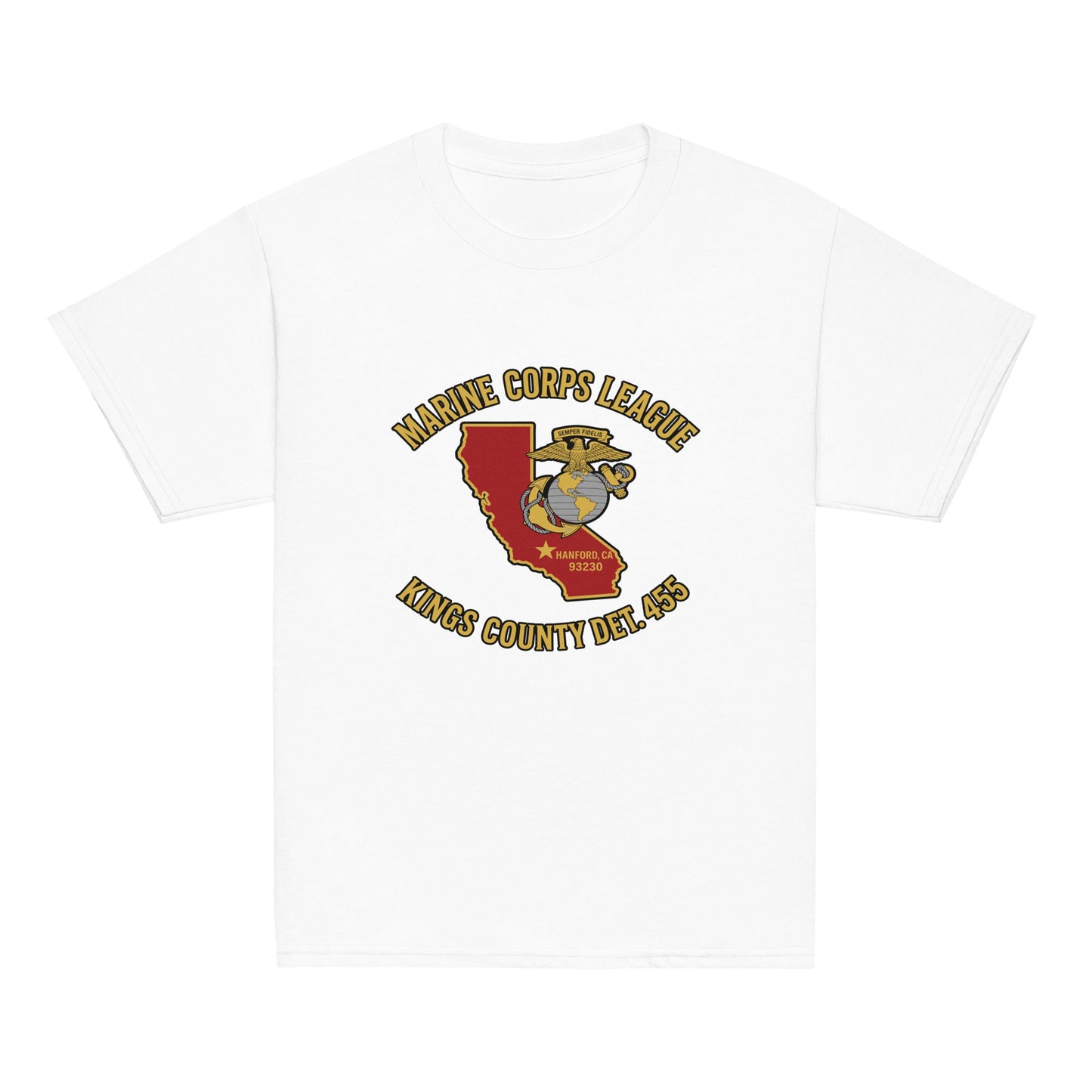 Classic | Youth T Shirt | Marine Corps League kings County Det 455 | Crest Logo