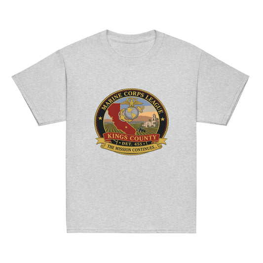 Classic | Youth T Shirt | Marine Corps League kings County Det 455 | Shield Logo