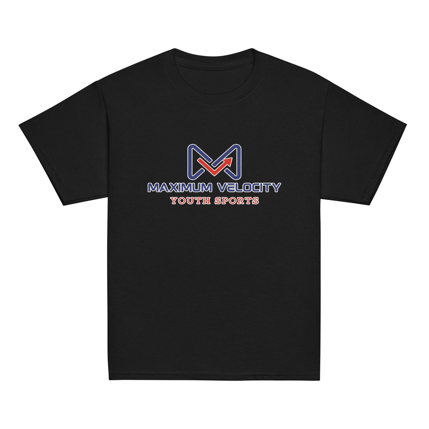Classic | Youth T Shirt | Maximum Velocity Youth Sports | Emblem Logo