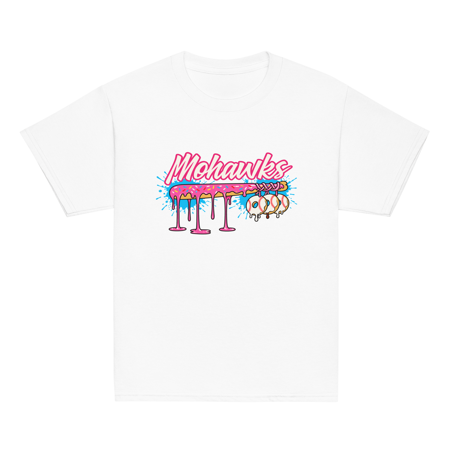 Classic | Youth T Shirt | Mohawks | Pink Batters Logo
