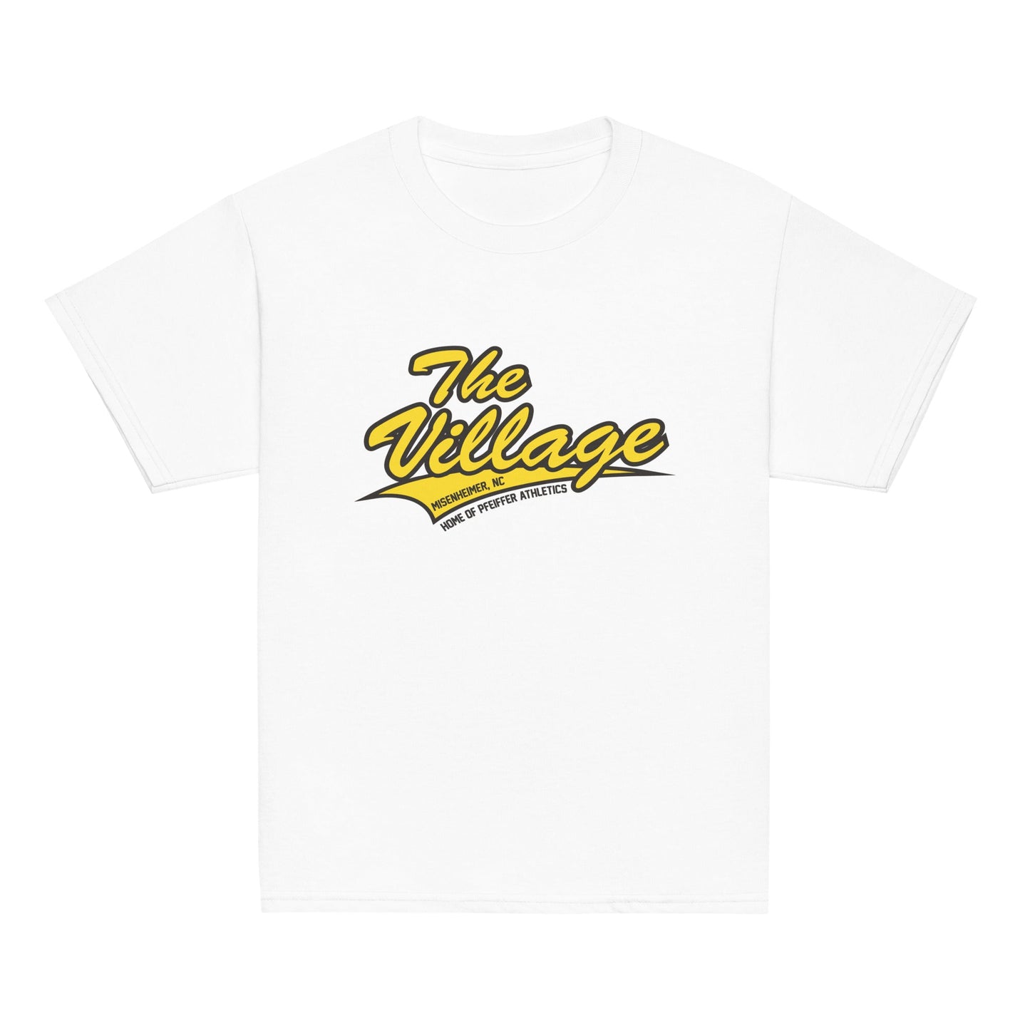 Classic | Youth T Shirt | Pfeiffer University Golf | Village Logo