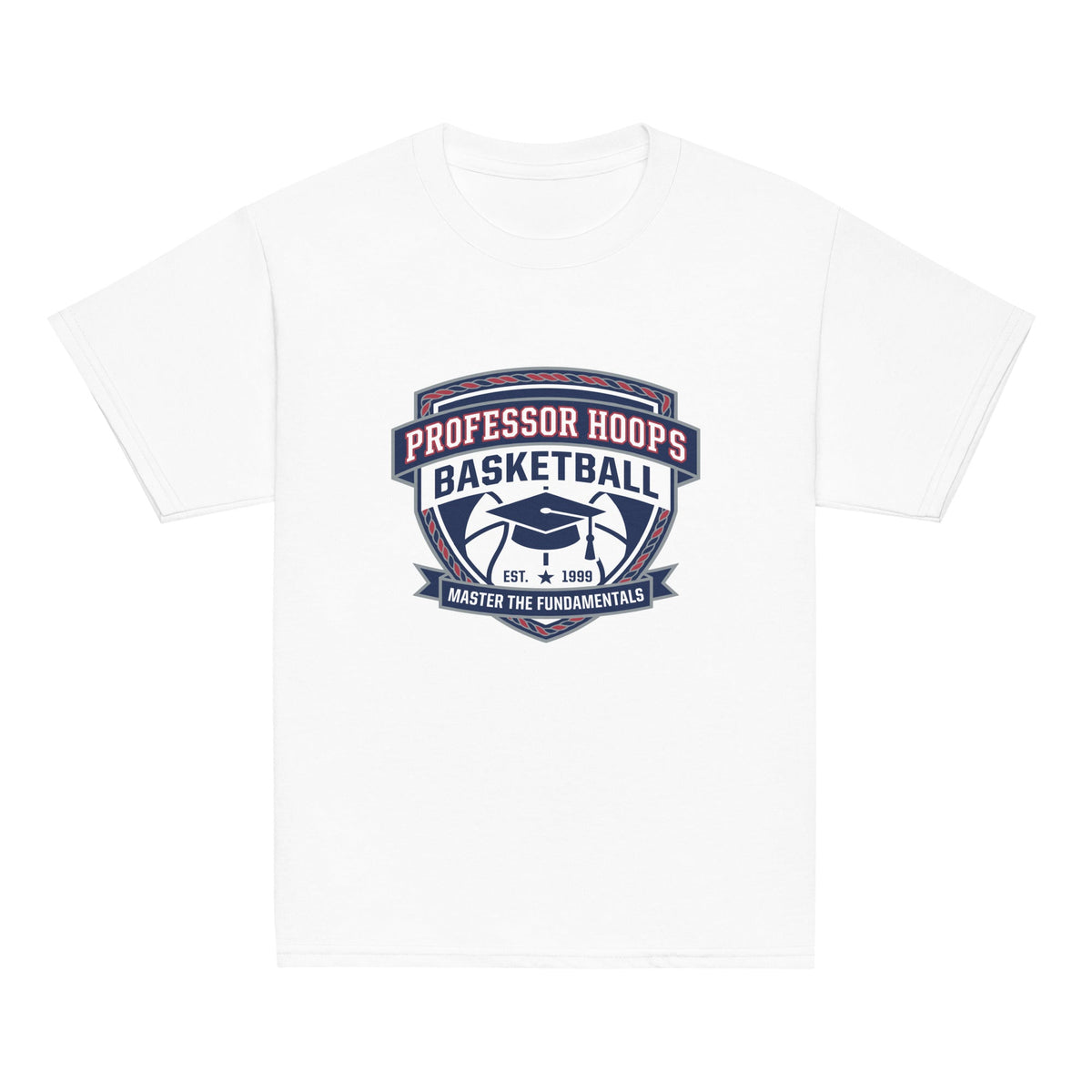 Classic | Youth T Shirt | Professor Hoops Basketball | Crest Logo