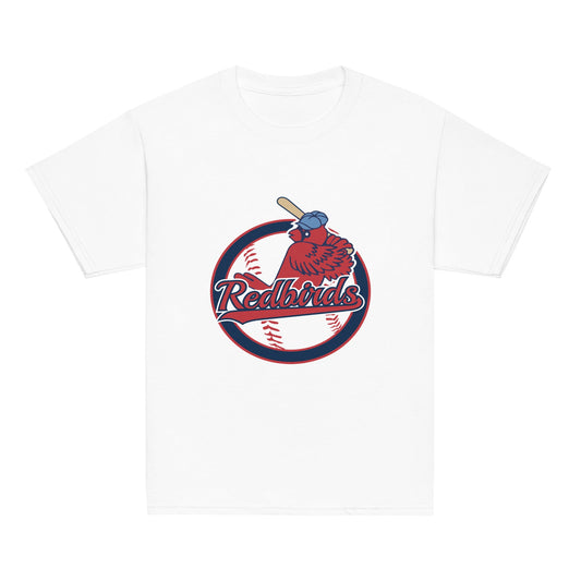 Classic | Youth T Shirt | Redbirds | Vintage Badge Logo