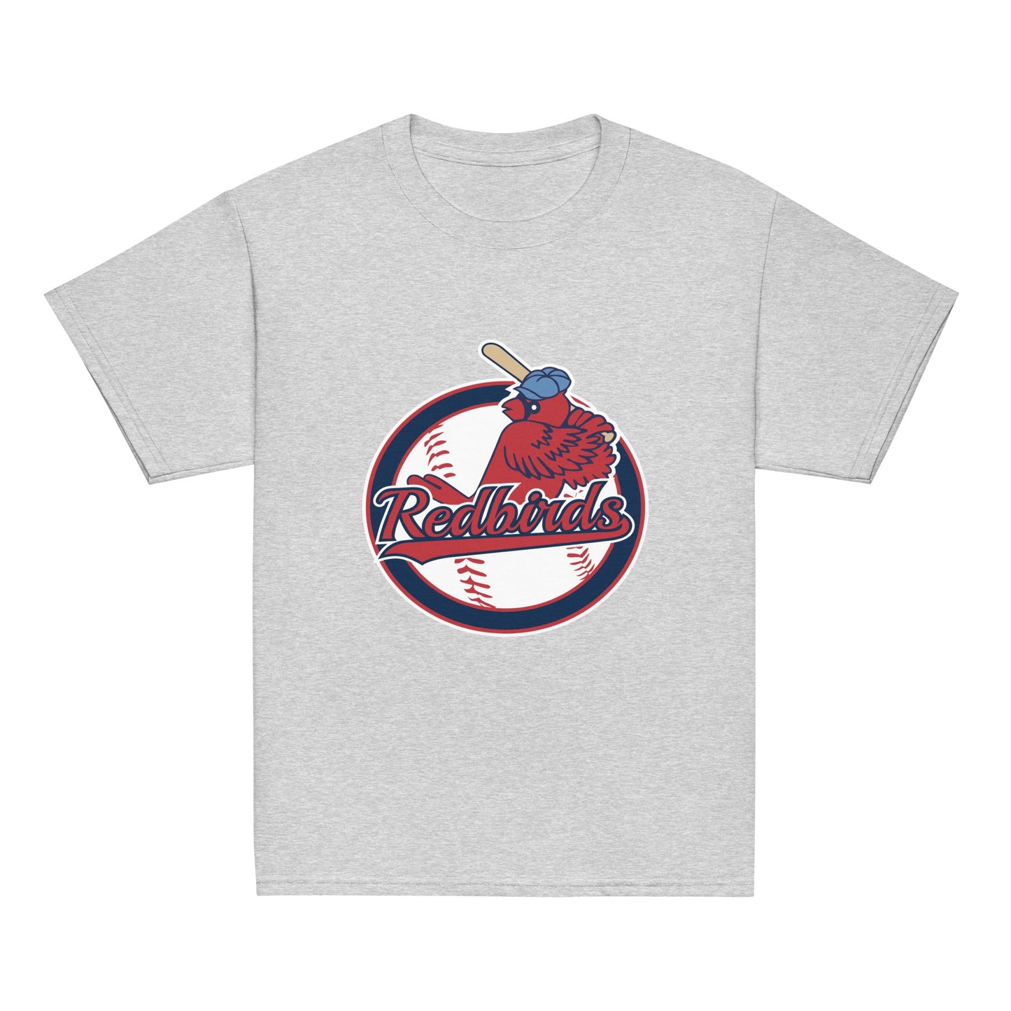 Classic | Youth T Shirt | Redbirds | Vintage Badge Logo