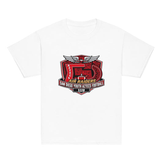 Classic | Youth T Shirt | San Diego Youth Aztecs Football 11u Air Raiders | Shield Logo