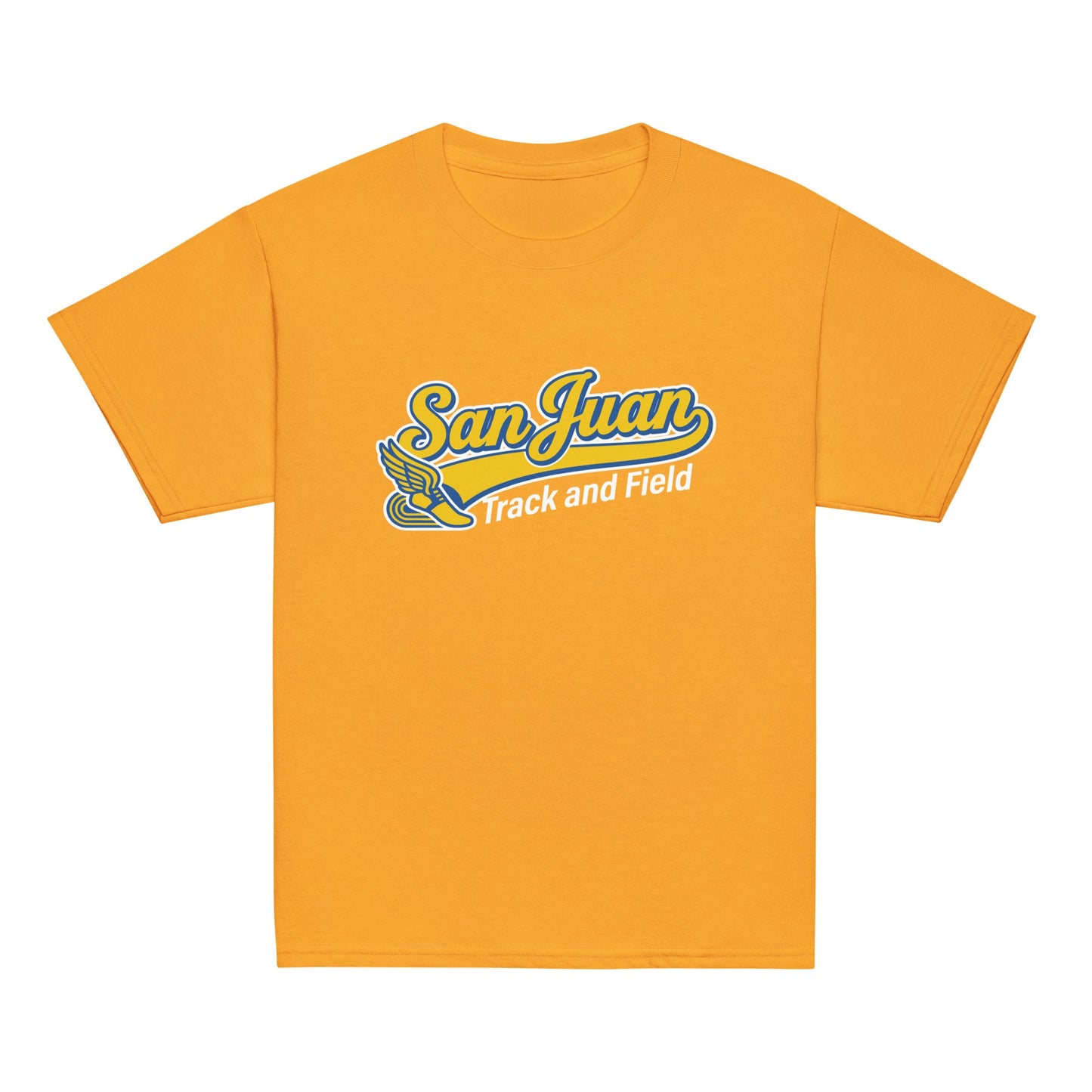 Classic | Youth T Shirt | San Juan Track and Field | Script Logo