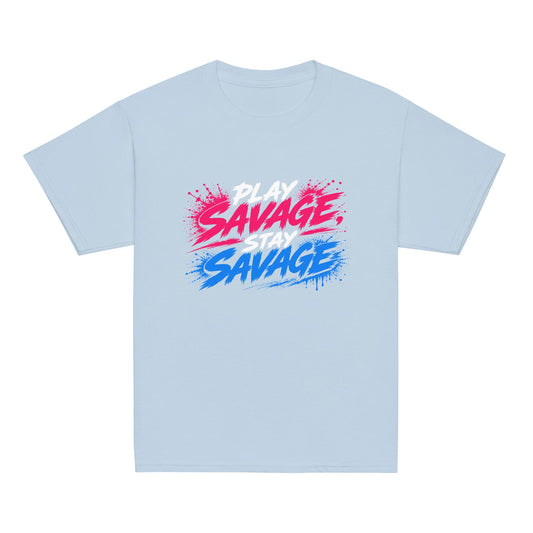 Classic | Youth T Shirt | Savage Softball | Play Stay Logo