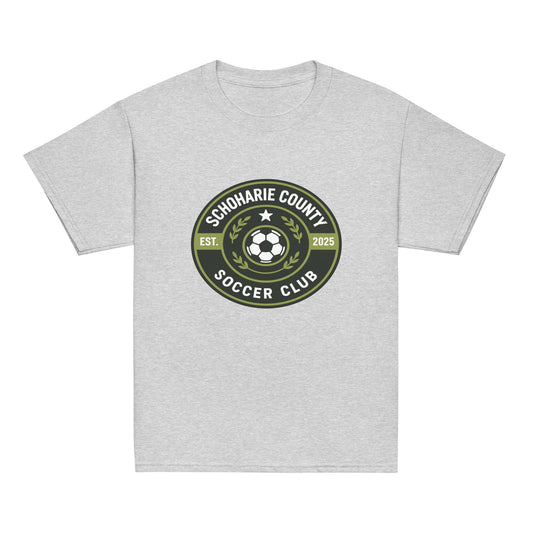 Classic | Youth T Shirt | Schoharie County Soccer Club | Badge Logo