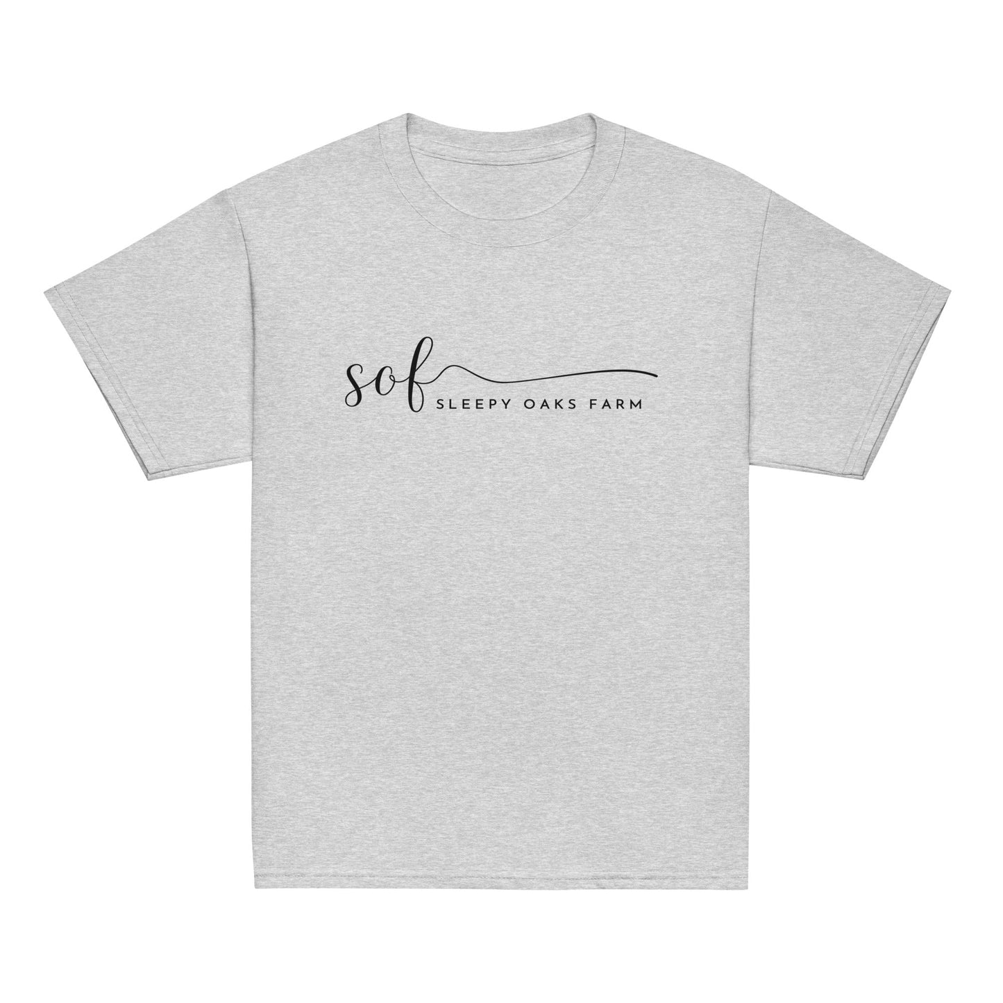Classic | Youth T Shirt | Sleepy Oaks Farm | Script Logo