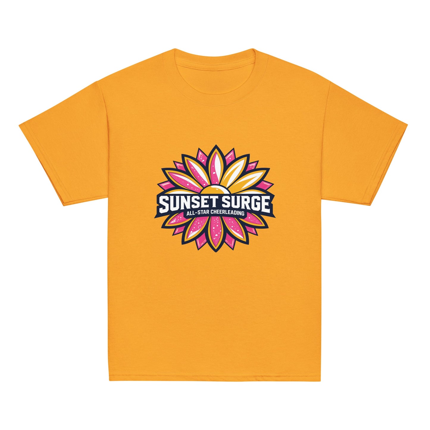 Classic | Youth T Shirt | Sunset Surge All-Star Cheerleading | Bloom Surge Logo