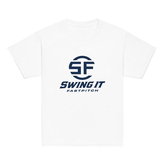 Classic | Youth T Shirt | Swing It Fastpitch | Crest Logo