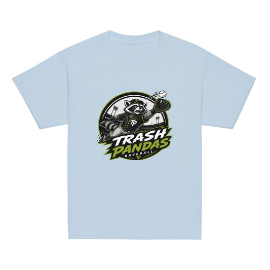Classic | Youth T Shirt | Trash Pandas Baseball Organization | Emblem Logo