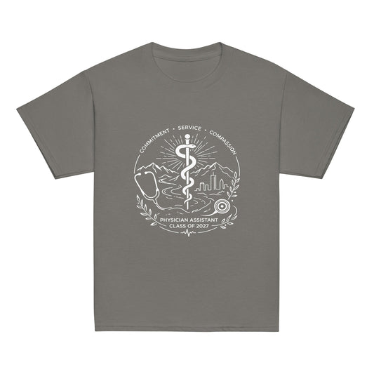 Classic | Youth T Shirt | Trine PA program | Crest Logo