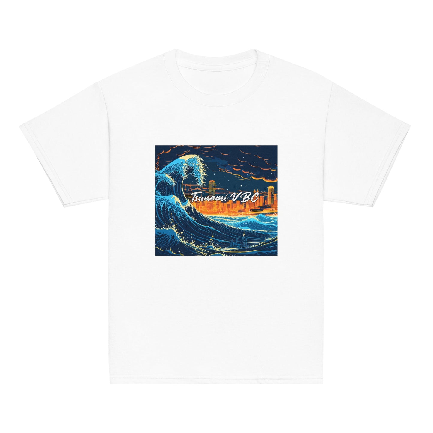 Classic | Youth T Shirt | Tsunami Volleyball Club | Glow Tide Athletics Logo