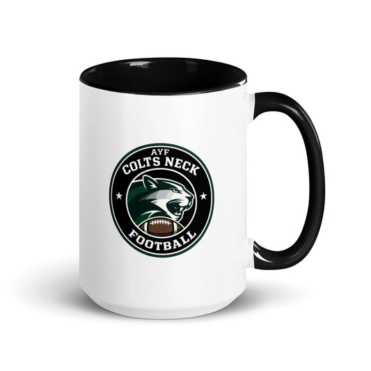 Coffee Mug | Colts Neck Cougars | Youth Tackle Football (AYF) | Varsity Badge Logo