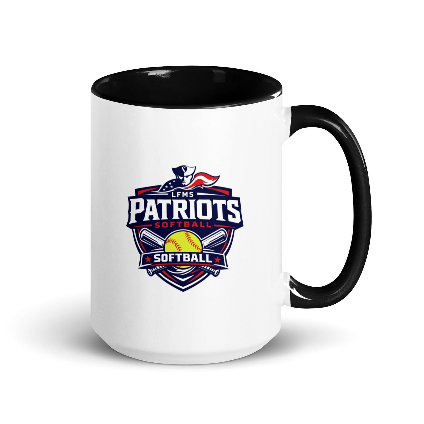Coffee Mug | LFMS Athletics | Patriots Softball Logo
