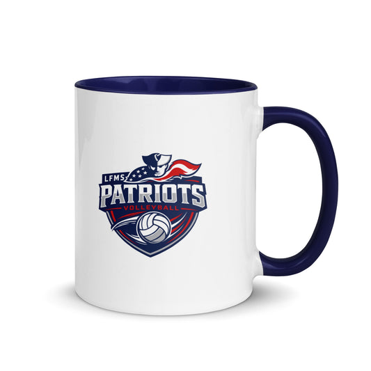 Coffee Mug | LFMS Athletics | Patriots Volleyball Logo