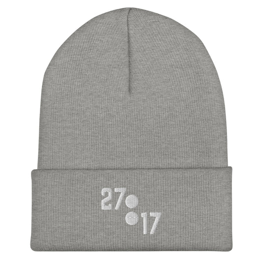 Cuffed Beanie | 27:17 | Emblem Logo