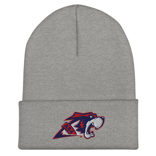Cuffed Beanie | All Saints Academy Lacrosse | Mascot Logo