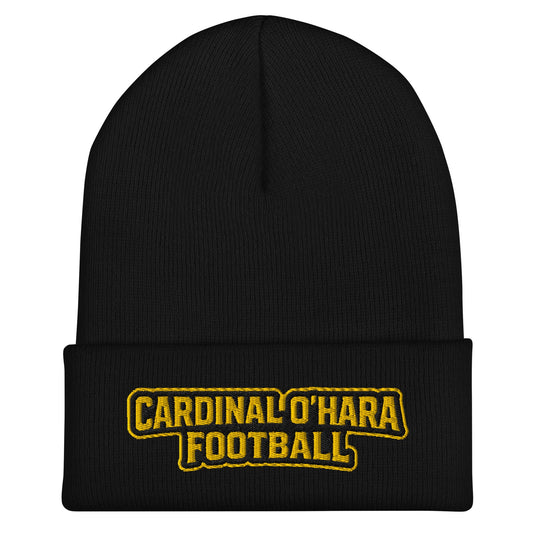 Cuffed Beanie | Cardinal Ohara Hawks | Shield Logo