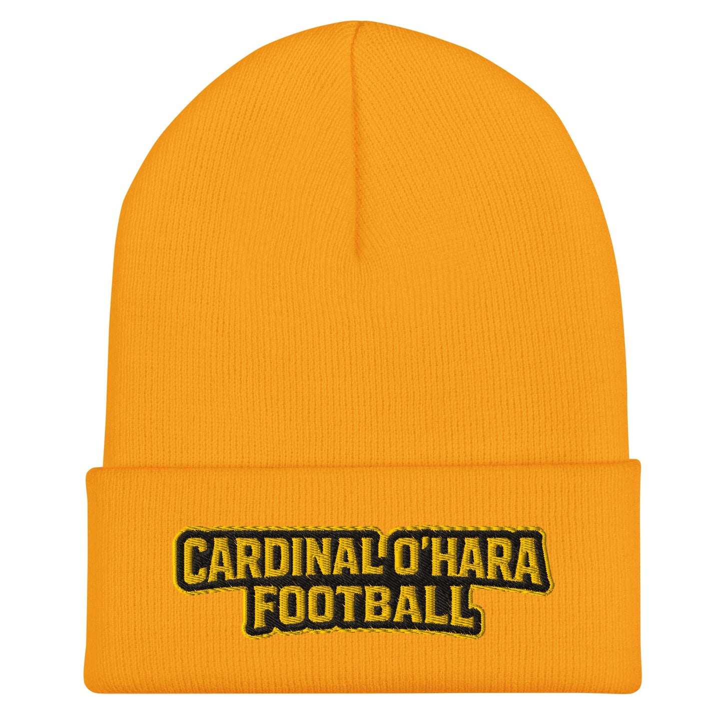 Cuffed Beanie | Cardinal Ohara Hawks | Shield Logo