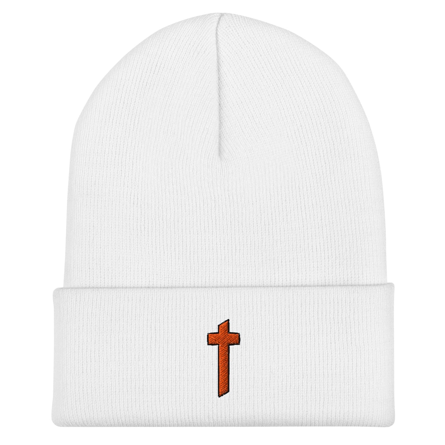 Cuffed Beanie | Catholic High School | Cross Logo