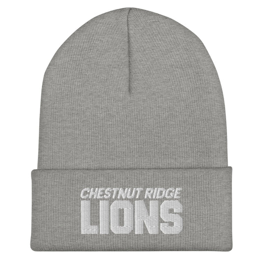 Cuffed Beanie | Chestnut Ridge Lions Football | Script Logo