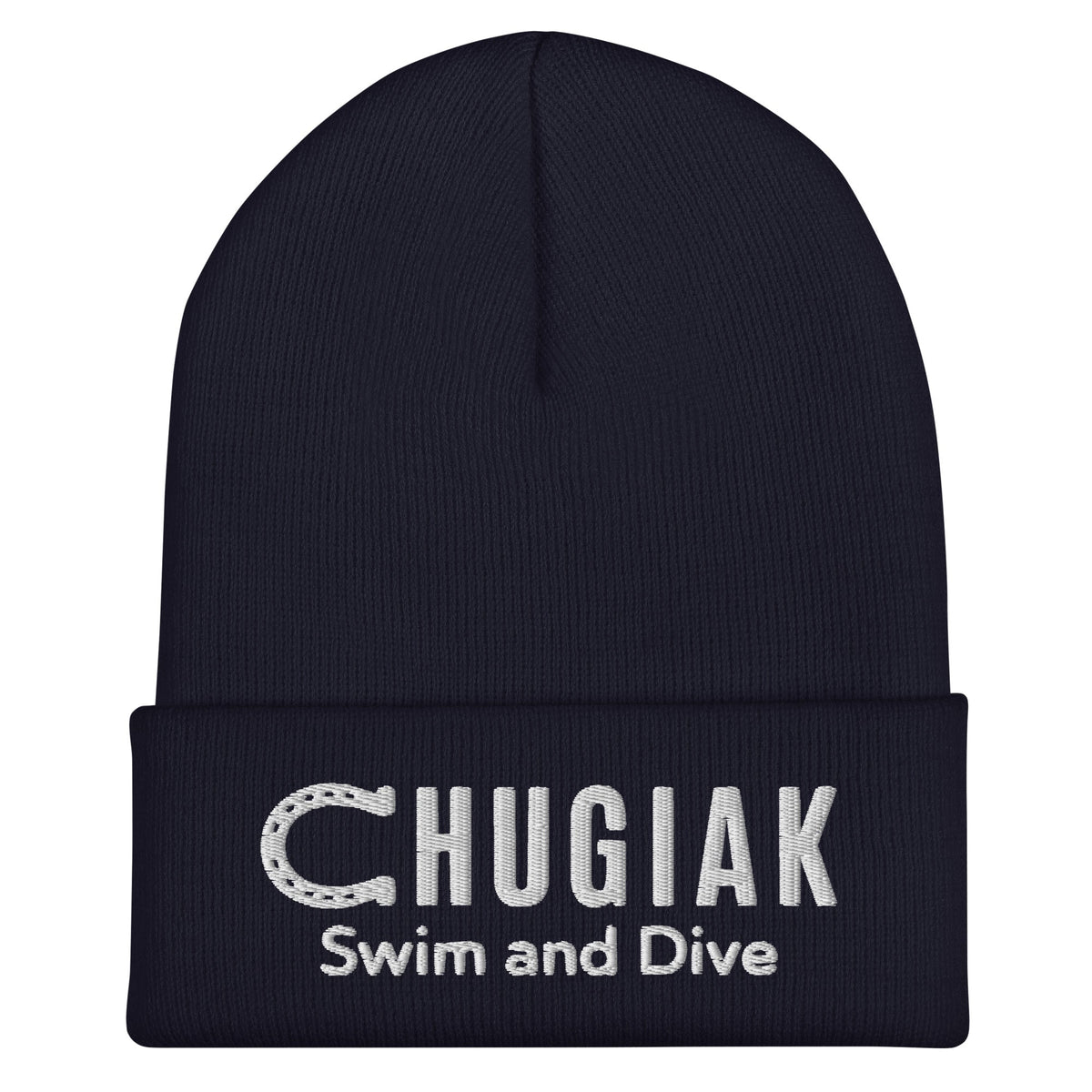 Cuffed Beanie | Chugiak Mustang Swim & Dive | Crest Logo