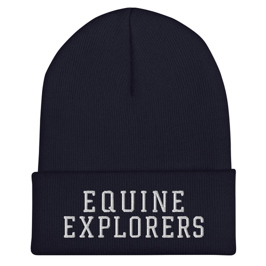 Cuffed Beanie | Equine Explorers | Script Logo