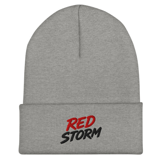 Cuffed Beanie | Red Storm | Crest Logo