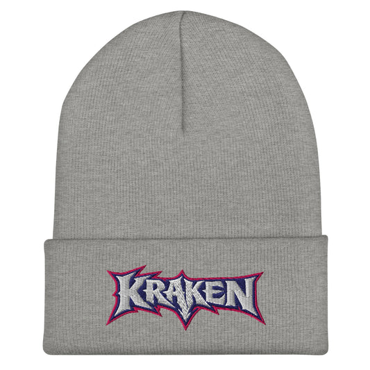 Cuffed Beanie | Kraken Fastpitch | Script Logo