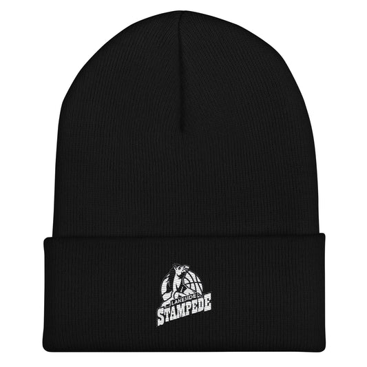 Cuffed Beanie | Lakeside Stampede | Basketball Mascot Logo