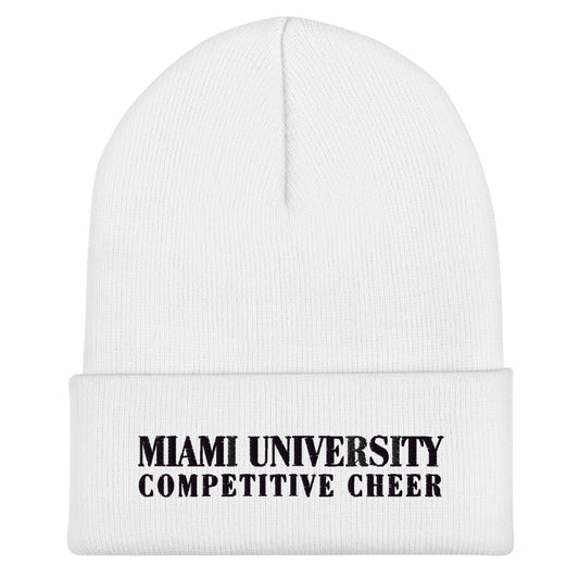 Cuffed Beanie | Miami University Competitive Cheer Team | Alt Logo