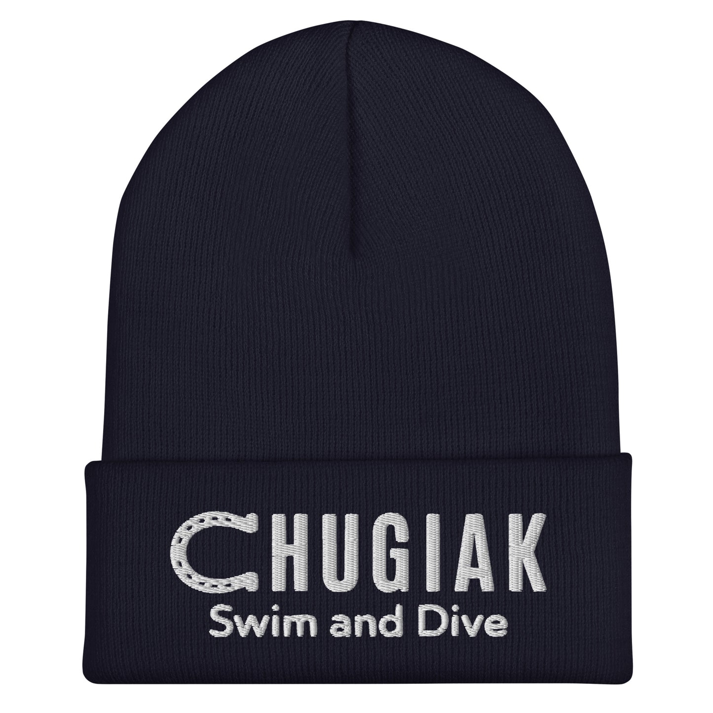 Cuffed Beanie | Chugiak Mustang Swim & Dive | Crest Logo