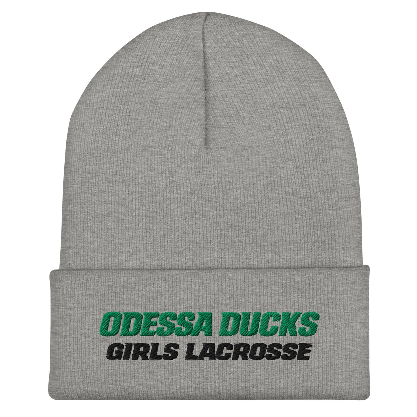 Cuffed Beanie | Odessa Girls Lacrosse | Duck Sticks Logo