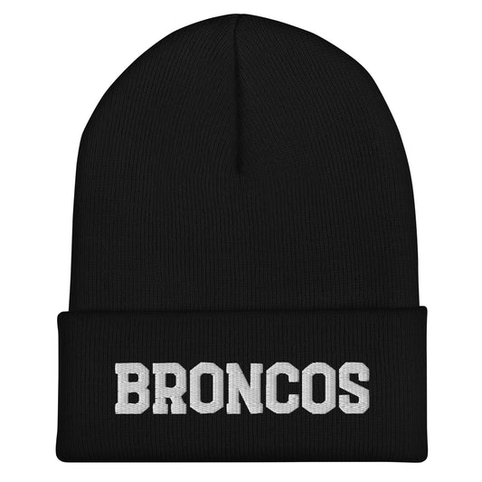 Cuffed Beanie | Rapid City Broncos - BHYFL | Athletics Logo