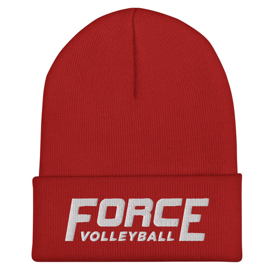 Cuffed Beanie | Shreveport Force Volleyball | Script Logo