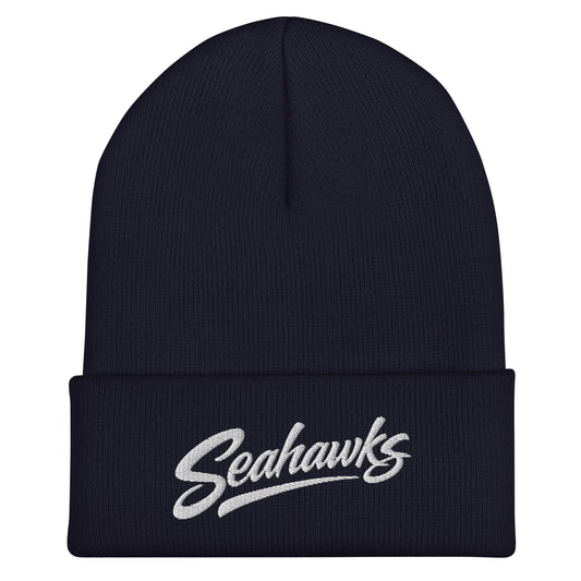 Cuffed Beanie | Toms River Seahawks | Script Logo