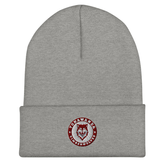 Cuffed Beanie | Tonawanda High School Track and Field | Mascot Badge Logo