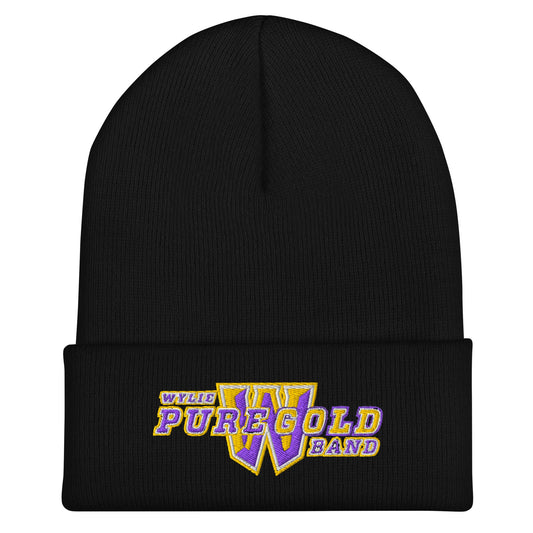 Cuffed Beanie | Wylie ISD | Pure Gold Logo